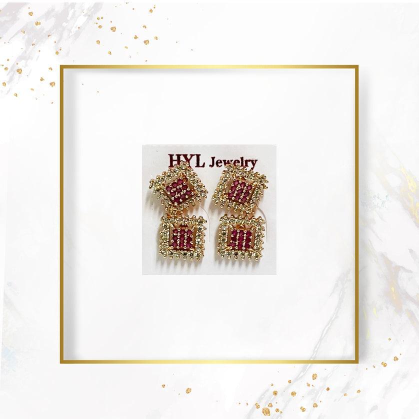 HYL Jewelry Earrings - 2sets Hyl-5 - Pinoyhyper