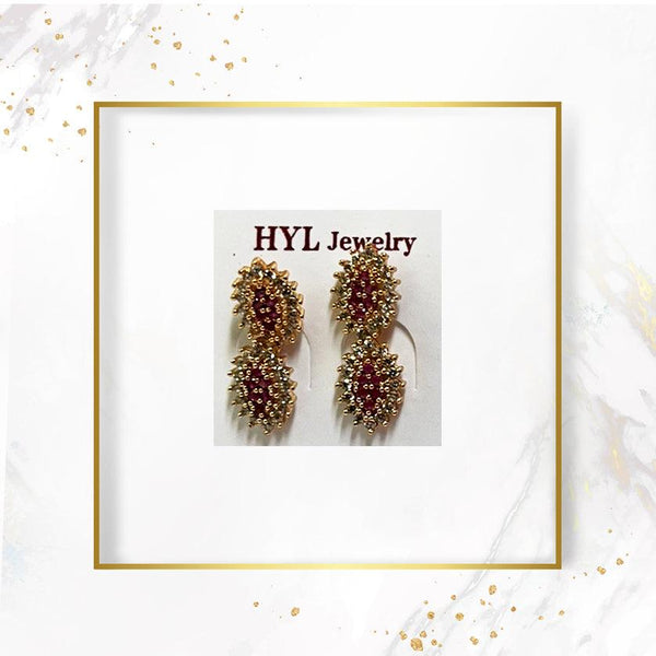 HYL Jewelry Earrings - 2sets Hyl-6 - Pinoyhyper
