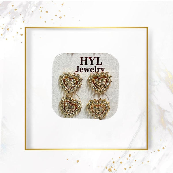 HYL Jewelry Earrings - 2sets Hyl-9 - Pinoyhyper