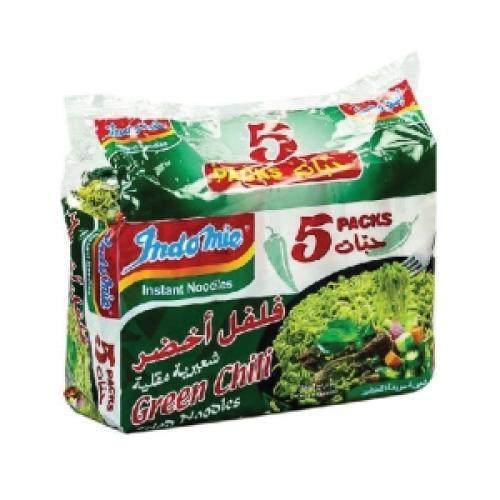 Indomie Instant Green Chilli Fried Noodles 5Pcs x 70g - Pinoyhyper