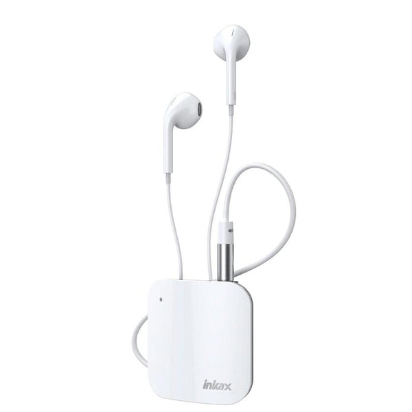 inkax Bluetooth Headset White-Collar HP-12 - Pinoyhyper