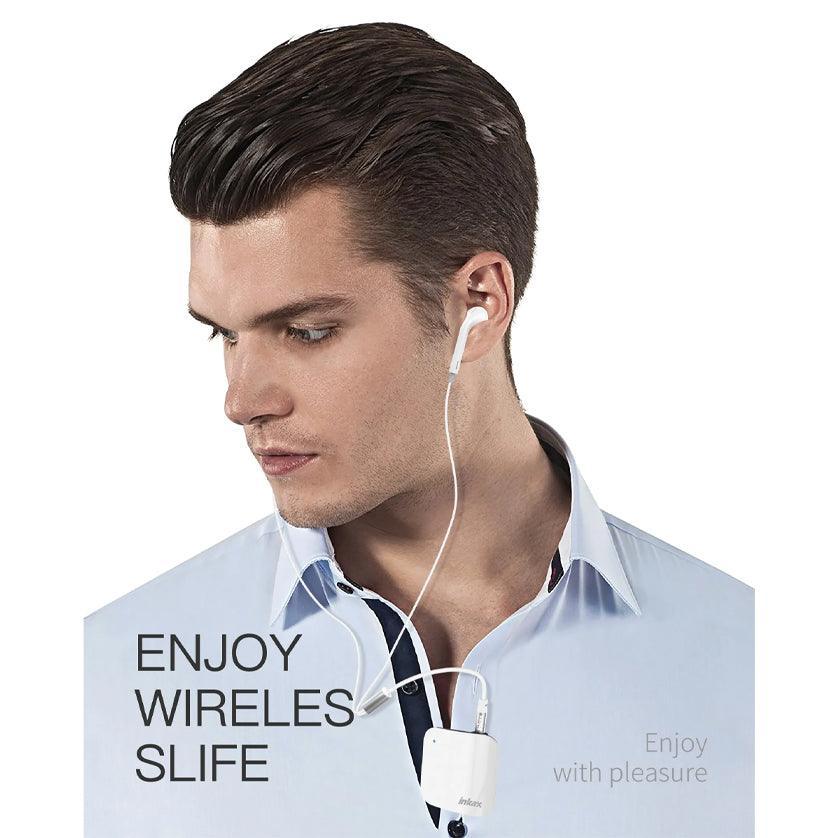 inkax Bluetooth Headset White-Collar HP-12 - Pinoyhyper