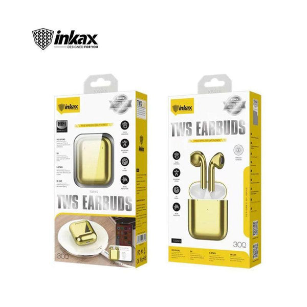 inkax Wireless Earbuds TWS - T02AG (Gold) - Pinoyhyper