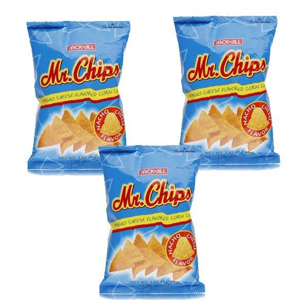 Jack N Jill Mr.Chips Nacho Cheese 100g x 3 Pcs - Pinoyhyper