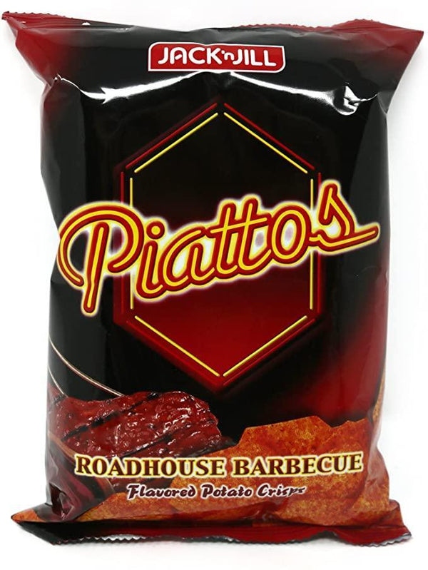 Jack N Jill Piattos Potato Crisps Roadhouse Barbecue 85gm - Pinoyhyper