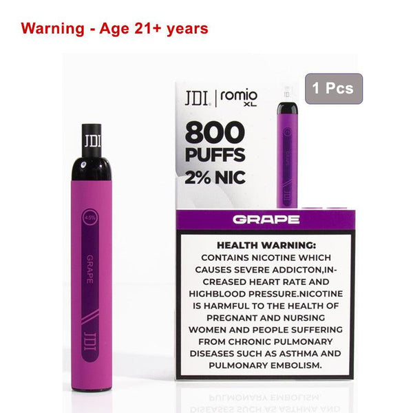 JDI Romio Xl 800puff 2.0%nic - Grape - Pinoyhyper