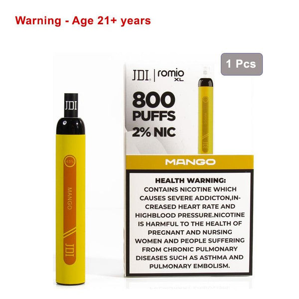 JDI Romio Xl 800puff 2.0%nic - Mango - Pinoyhyper