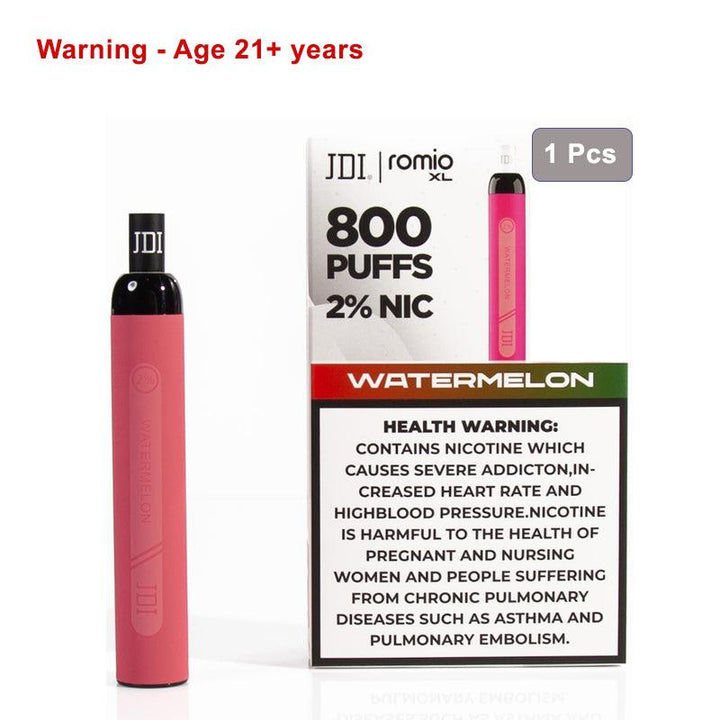 JDI Romio Xl 800puff 2.0%nic - Watermelon - Pinoyhyper