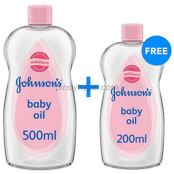 Johnson baby oil 500ml + 200ml - Pinoyhyper