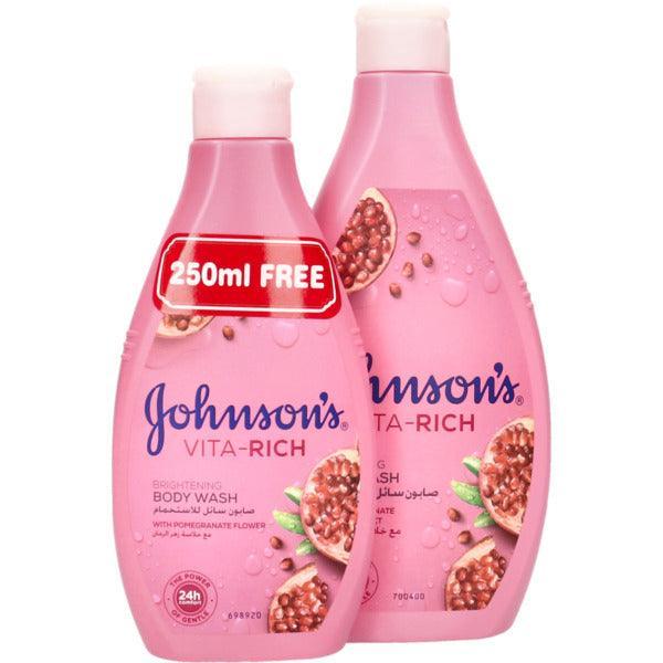 Johnson's Vita Rich Body Wash With Pomegranate 400Ml +250Ml - Pinoyhyper