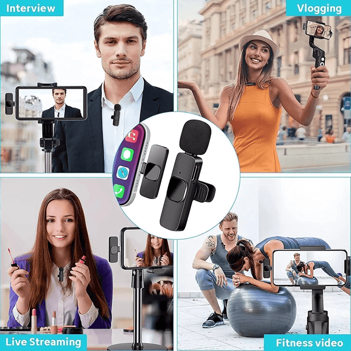 K8 Clip Mic Wireless Microphone Digital Mini Portable Mic for Mobile Phone - Android and Iphone - Pinoyhyper