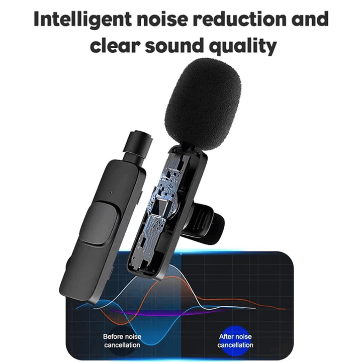 K8 Clip Mic Wireless Microphone Digital Mini Portable Mic for Mobile Phone - Android and Iphone - Pinoyhyper