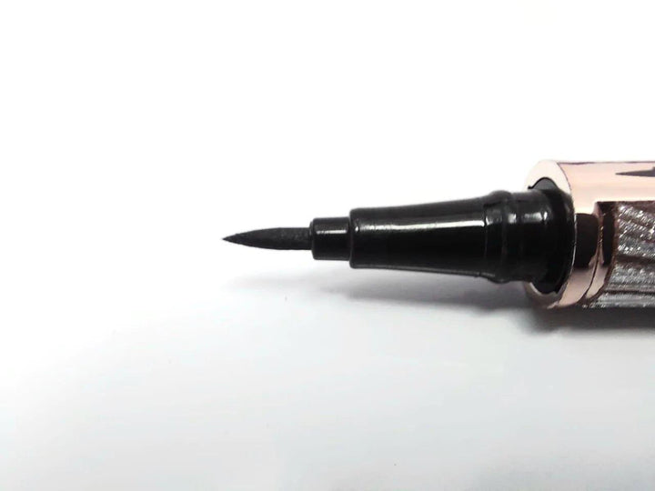 Karite 2 in 1 Black Eyeliner with 4-Tip Brown Eyebrow Pen Pencil - Pinoyhyper