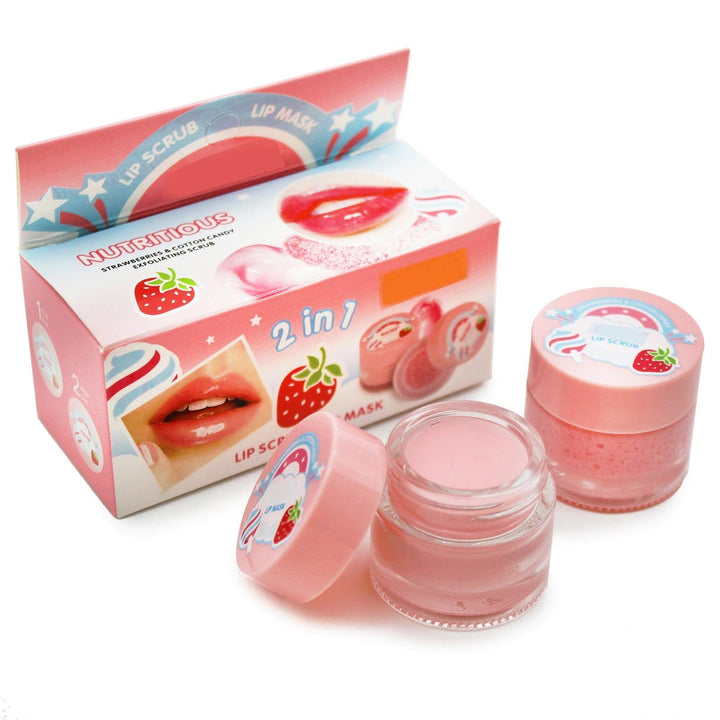 Karite Aloe Vera Lip Scrub + Lip Mask Strawberries - Pinoyhyper