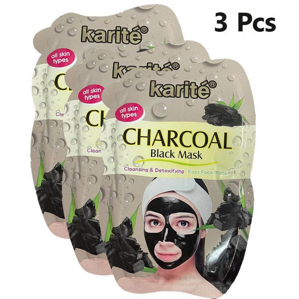 Karite Charcoal Sheet Mask - 3pcs - Pinoyhyper