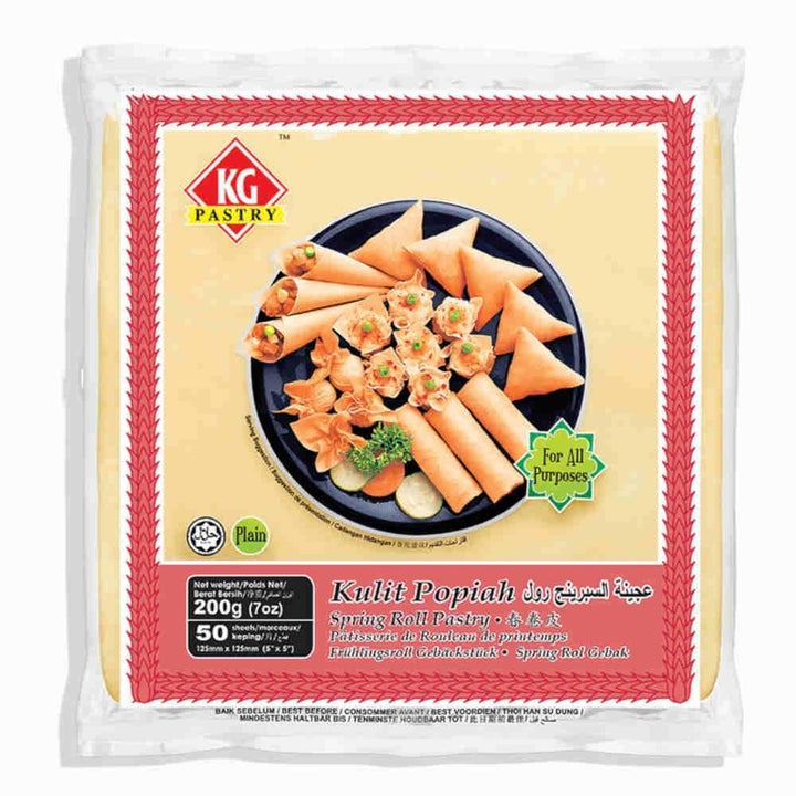 KG Spring Roll Pastry 5" - 50 Sheets (200g) - Pinoyhyper