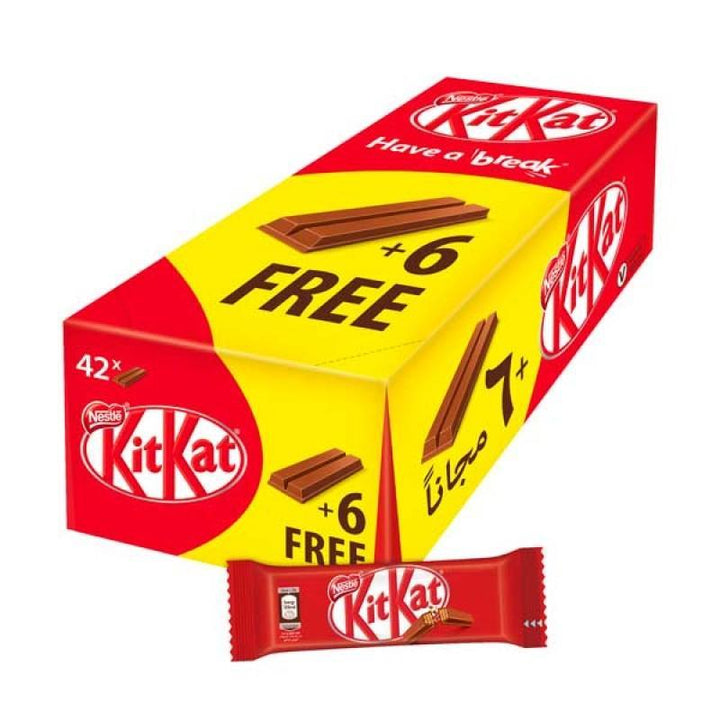 Kitkat 2 Finger Chocolate 20.5g 36+6 Free - Pinoyhyper