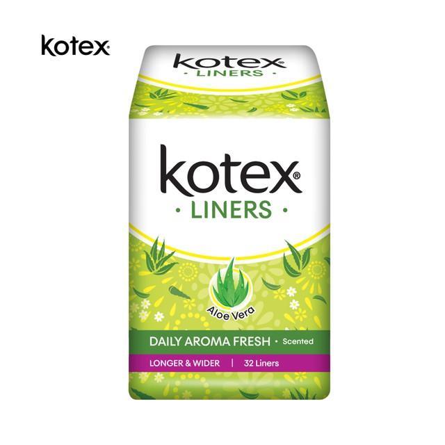 Kotex Kotex Liner Longer Wider Aloevera Contents - 32Liners - Pinoyhyper
