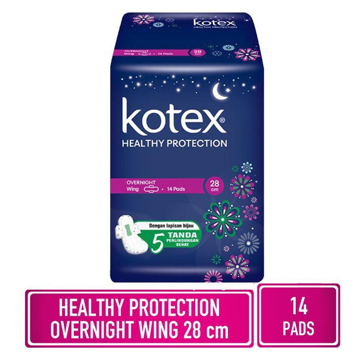 Kotex Overnight Healthy Protection Wing 14 Pads - Pinoyhyper