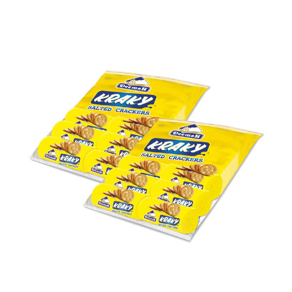 Kraky Salted Crackers 12 X 42g - Deemah X 2 Pcs - Pinoyhyper