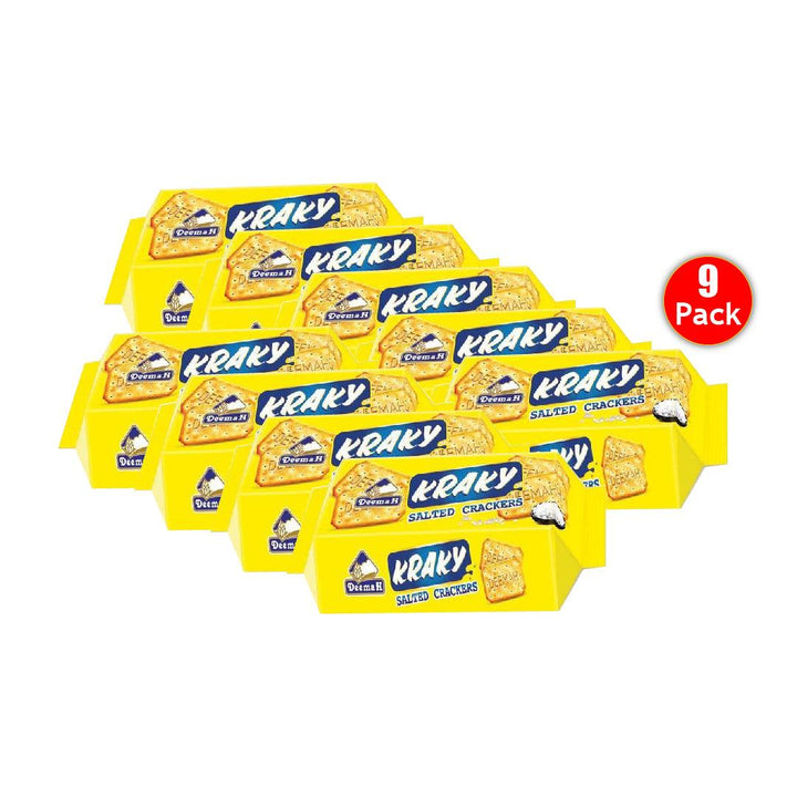 Kraky Salted Crackers 90g - Deemah X 9 Pcs - Pinoyhyper