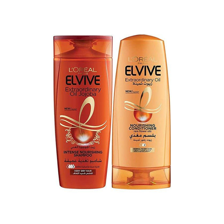 L'oreal Elvive Oil Shampoo 400ml + Conditioner 400ml Dry Hair - Pinoyhyper