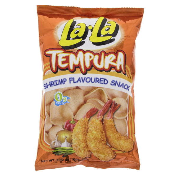 La La Tempura Shrimp Flavored Snack 100g - Pinoyhyper