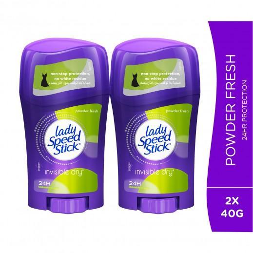 Lady Speed Invisible Dry Powder Fresh Antiperspirant Deodorant 2 x 40 g - Pinoyhyper