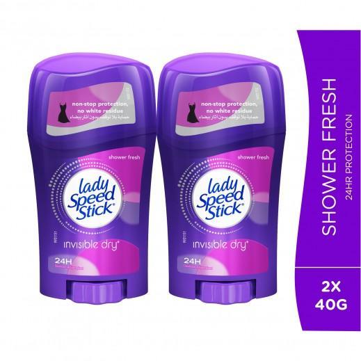 Lady Speed Stick Shower Fresh Antiperspirant Deodorant 2 x 40 g - Pinoyhyper