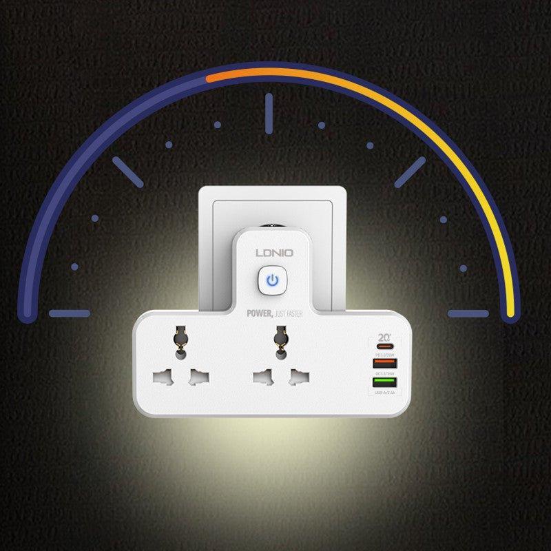 LDNIO SC2311 3 Usb Ports with PD 20W & QC3.0 Power Socket Universal Extension - Pinoyhyper