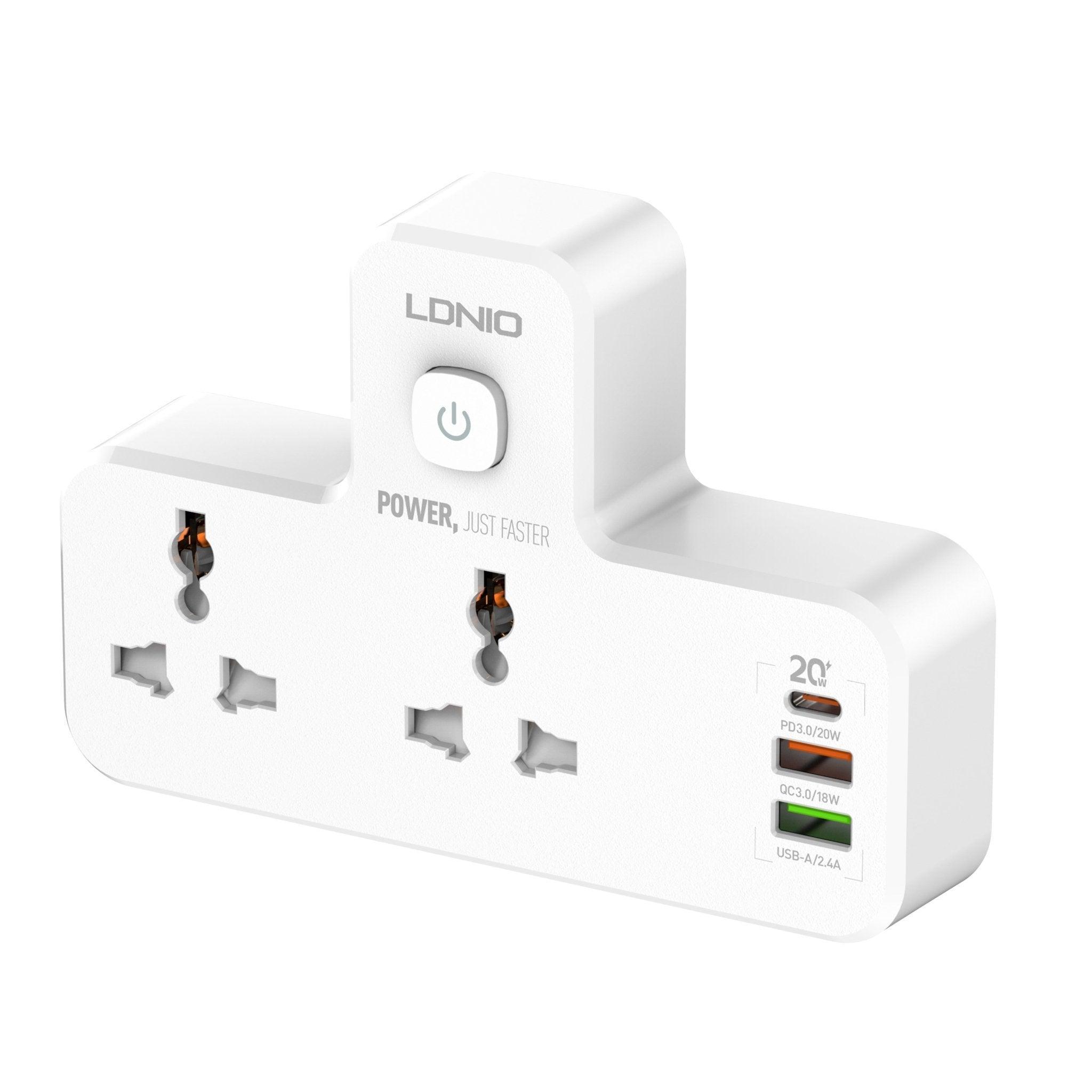 LDNIO SC2311 3 Usb Ports with PD 20W & QC3.0 Power Socket Universal Extension - Pinoyhyper