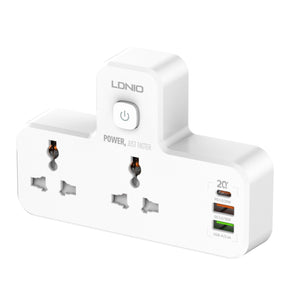 LDNIO SC2311 3 Usb Ports with PD 20W & QC3.0 Power Socket Universal Extension - Pinoyhyper