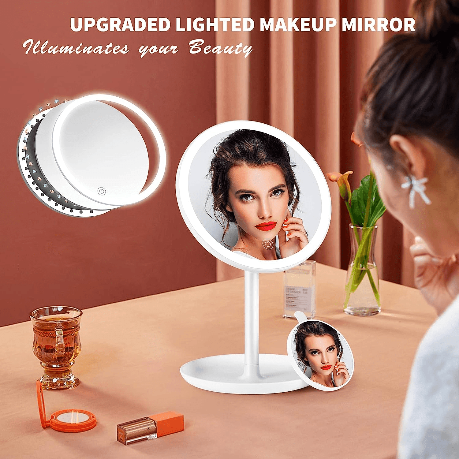 Led Vanity Mirror 360° Rotation - Pinoyhyper