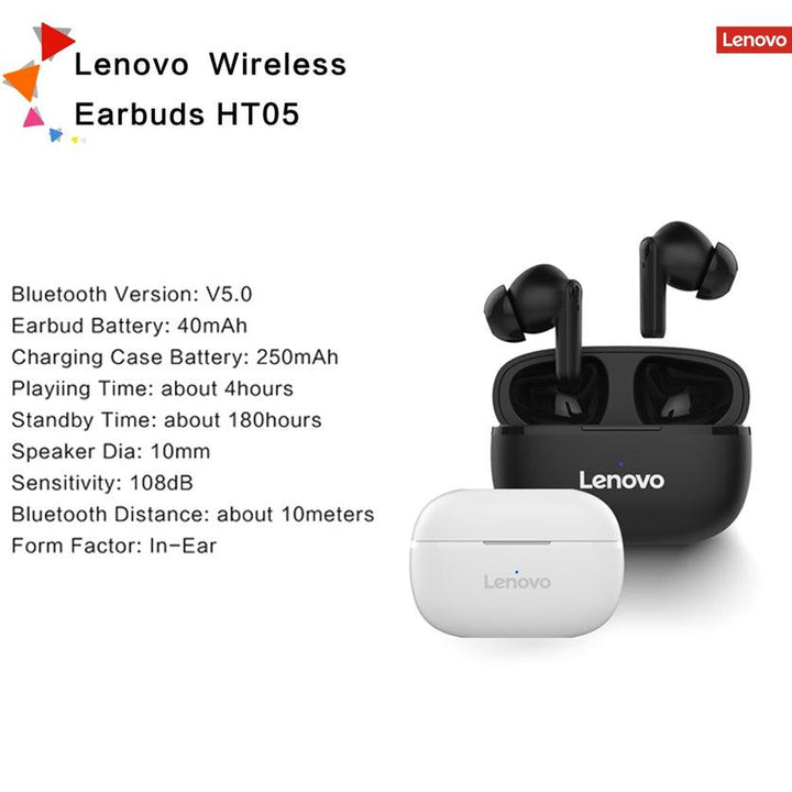 Lenovo Original True Wireless Earbuds - HT05 - Pinoyhyper
