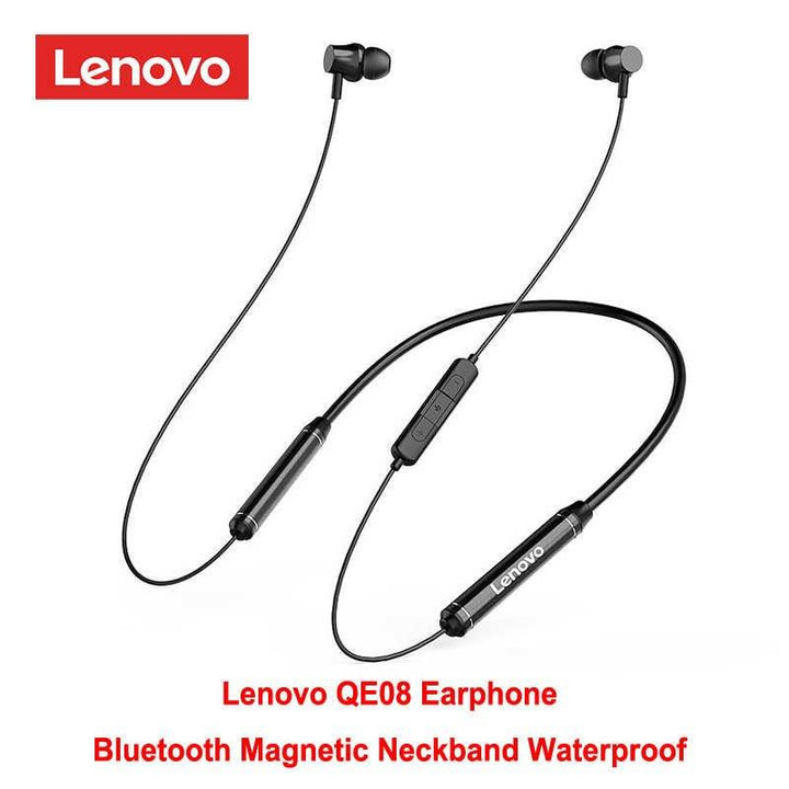 Lenovo QE08 Neckband Earphone - Pinoyhyper