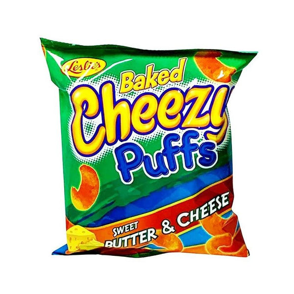 Leslie's Baked Cheezy Puffs Sweet Butter & Cheese - 55g - Pinoyhyper