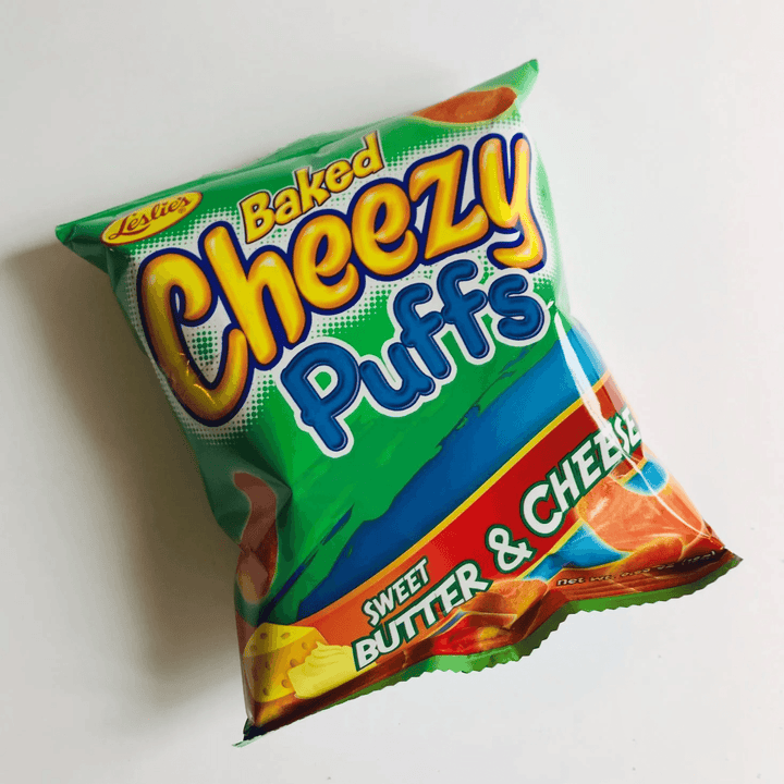 Leslie's Baked Cheezy Puffs Sweet Butter & Cheese - 55g - Pinoyhyper