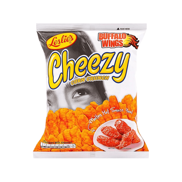 Leslie's Cheezy Corn Crunch (Buffalo Wings) - 70g - Pinoyhyper