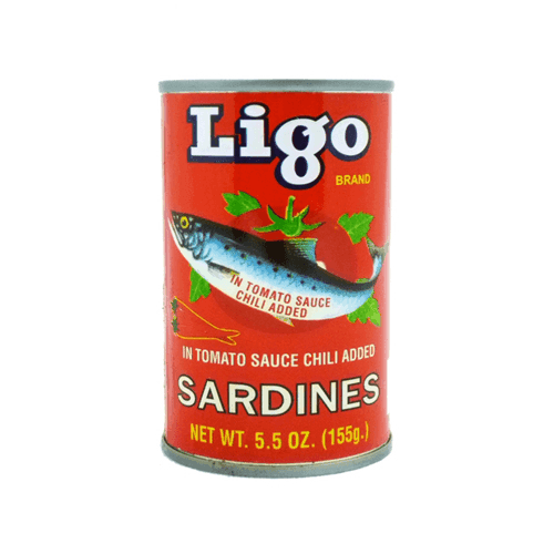 Ligo Red Sardines in Tomato Sauce with Chili 155gm - Pinoyhyper