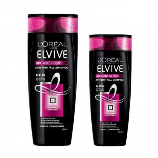 Loreal Elvive Arginine Resist Anti Hairfall Shampoo 400 ml + 200 ml Free - Pinoyhyper