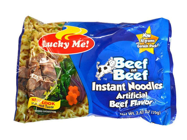 Lucky Me Instant Noodles Beef Mami Flavour 55g - Pinoyhyper