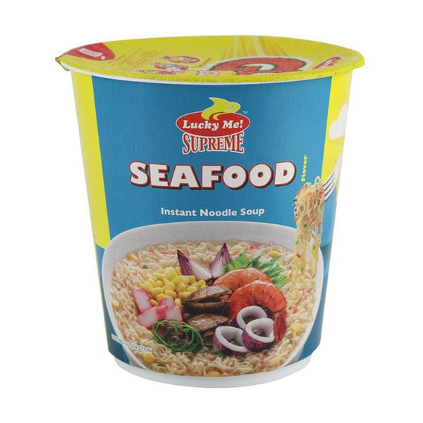 Lucky Me Supreme Seafood Cup Noodles 70gm - Pinoyhyper