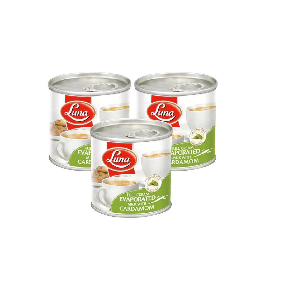 Luna Evaporated Milk With Cardamom - 170g x 3Pcs - Pinoyhyper