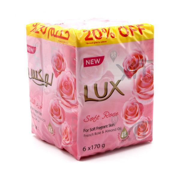 Lux Bath Soap Soft Rose 6 x 170gm - Pinoyhyper
