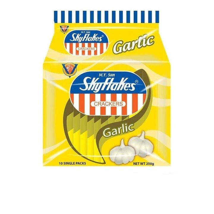 M.Y.San Sky Flakes Crackers Garlic 10 Pack - 250g - Pinoyhyper