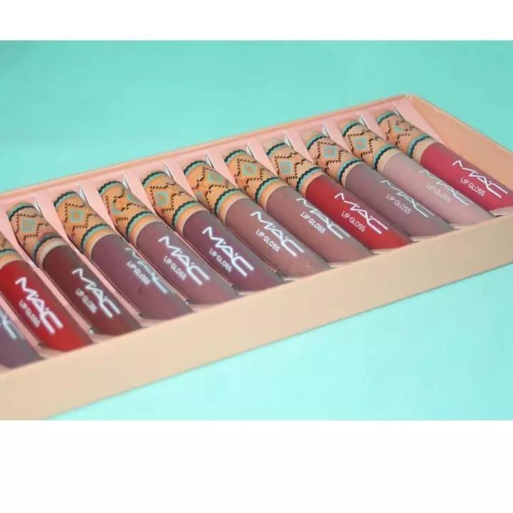 MAC - Liquid Lip Gloss Matte Set - 12 colors - Pinoyhyper