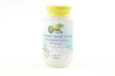 Macapuno String Coconut Sport in Syrup 340gm - Philippine islands - Pinoyhyper