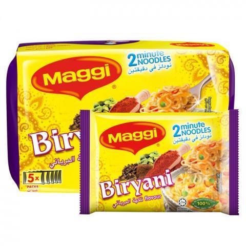 Maggi 2 Minutes Biryani Noodles Flavor 5 x 77 g - Pinoyhyper