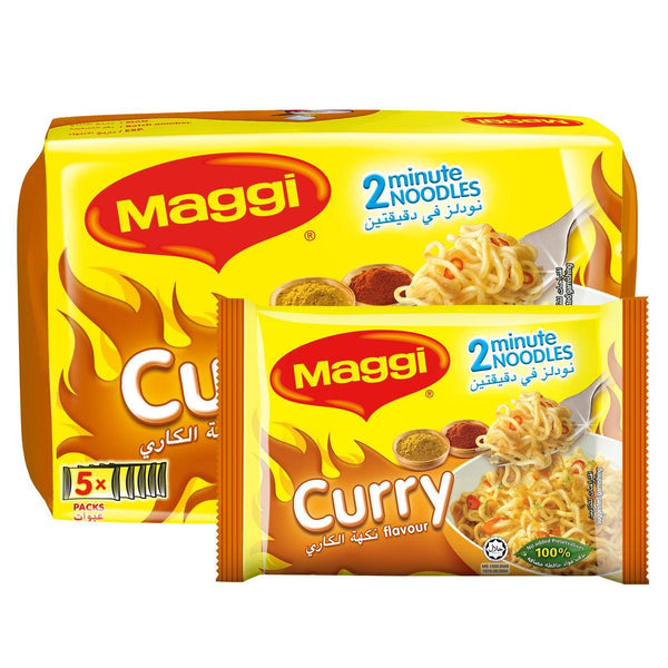 Maggi 2 Minutes Curry Flavor 5 x 79 g - Pinoyhyper