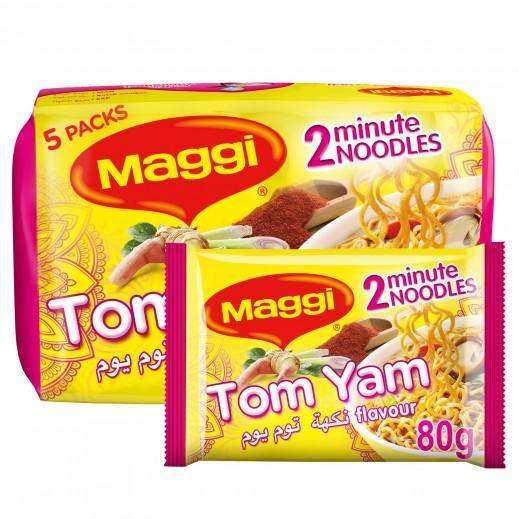 Maggi 2 Minutes Tom Yam Flavor 5 x 80 g - Pinoyhyper